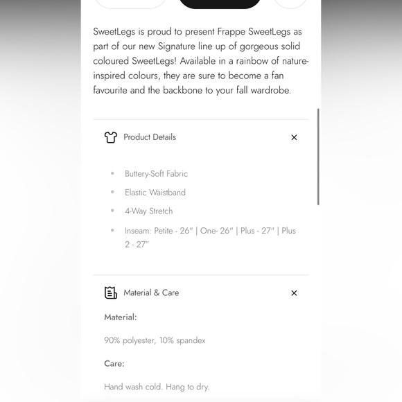 Sweetlegs Frappe Leggings - Picture 2 of 5